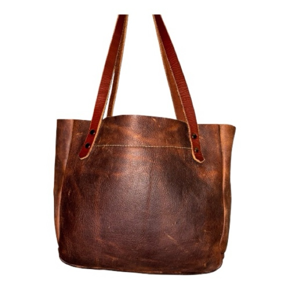 Hatton Henry Classic Brown Leather Tote Bag